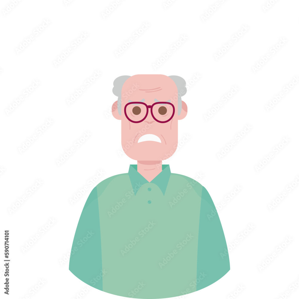 The Elderly Grandfather Lonely Alone Sad Worry Old Man The Elderly Grandfather Lonely Alone Sad Worry Old Man