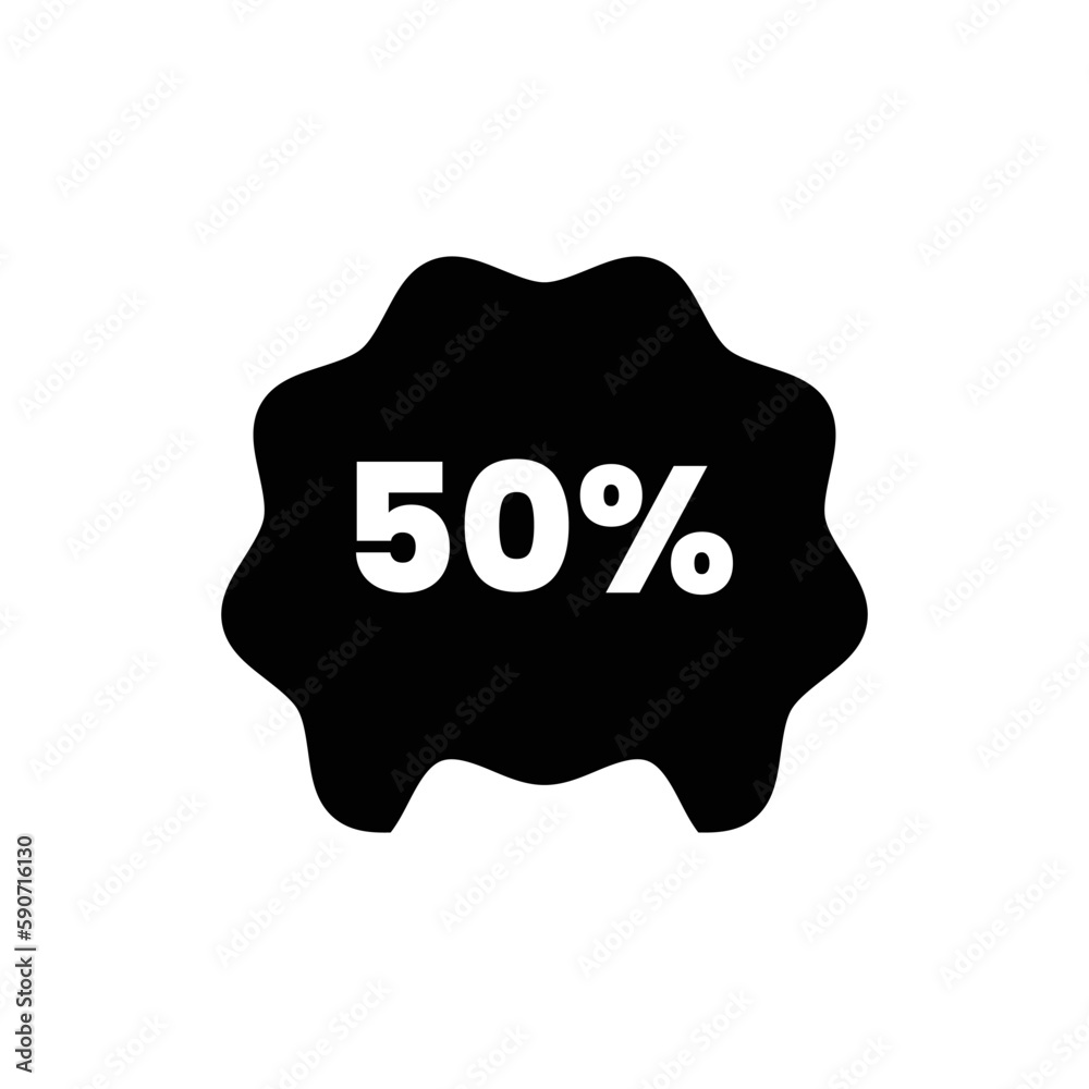 Top choice of 50 percent Discount Icon Vector Illustration Logo Template. Editable graphic resources for many purposes.