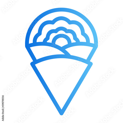 crepe gradient icon