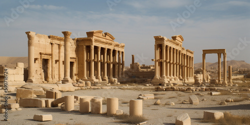 The city of Palmyra lies