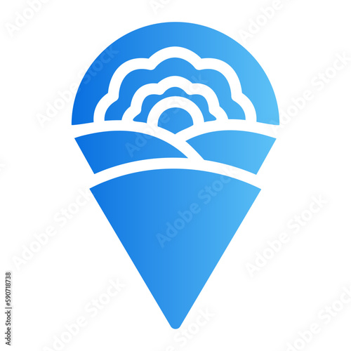 crepe gradient icon