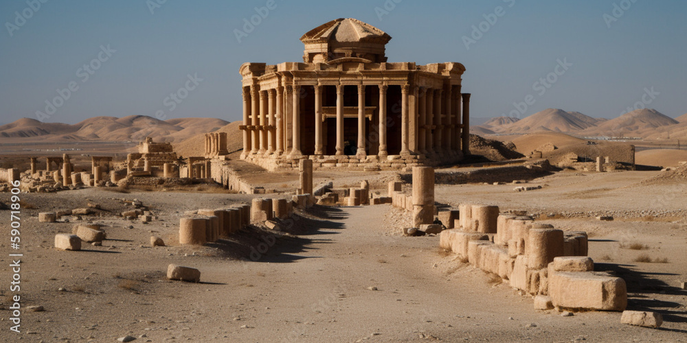 The city of Palmyra lies Generative AI