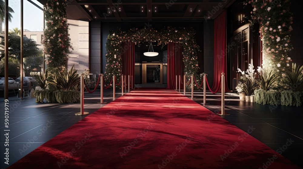 Our Hollywood red carpet event design is the epitome of glamour, featuring a sophisticated and