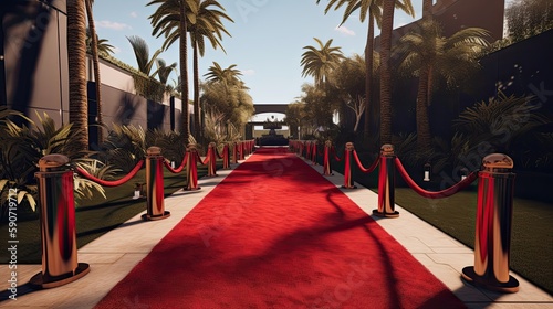 Step onto the red carpet and into the world of Hollywood with our stunning event design. Generated by AI. © Кирилл Макаров