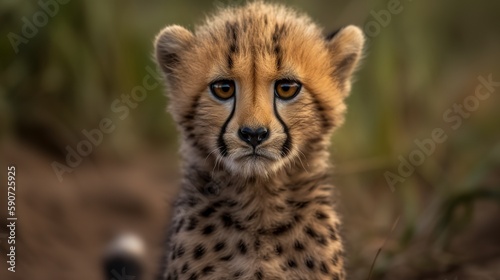 Curious Cheetah Cub