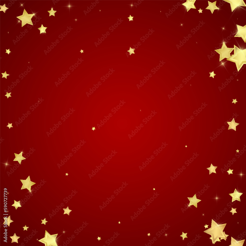 Magic stars vector overlay.  Gold stars scattered