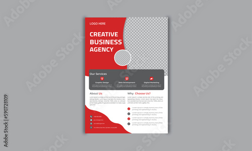 Business Flyer Design Template, A4 Flyer Template, Brochure Cover, annual report, 
Creative Flyer Layout, Cover modern layout, A4 poster, Vector