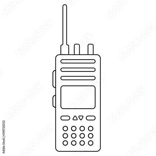 Icon dmr radio, symbol portable walkie talkie logo transmitter transceiver