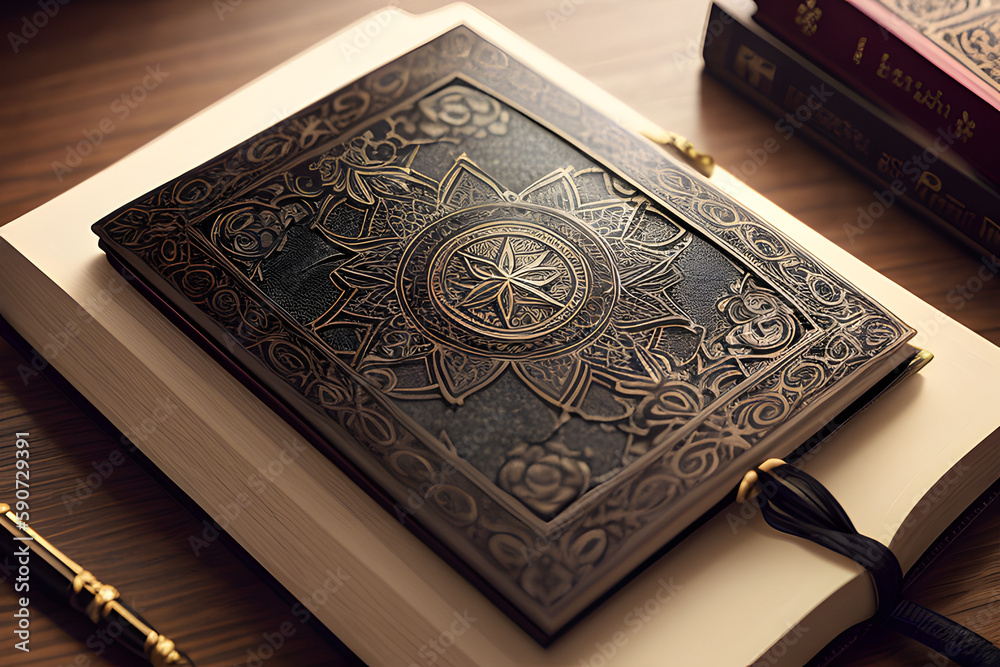 Fototapeta premium magical book on a table