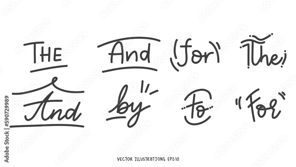 handwritten words drawn elements , flat Modern design isolated on white background ,Vector illustration EPS 10 handwritten words drawn elements , flat Modern design isolated on white background ,Vector illustration EPS 10