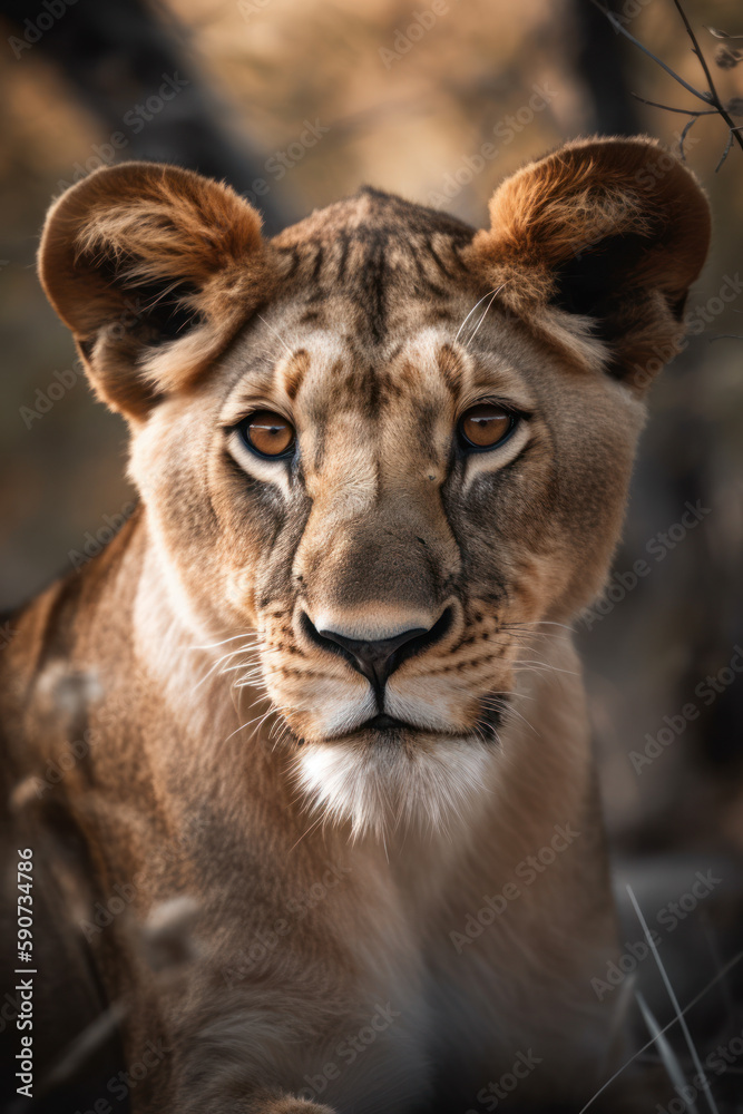 Fototapeta premium Wild Lion Photography