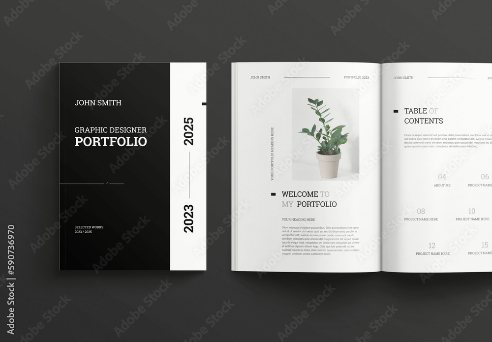 Portfolio Stock Template Adobe Stock
