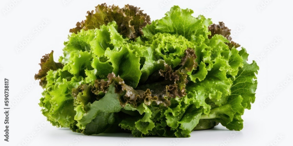fresh lettuce isolated on white background, generative, ai fresh lettuce isolated on white background, generative, ai
