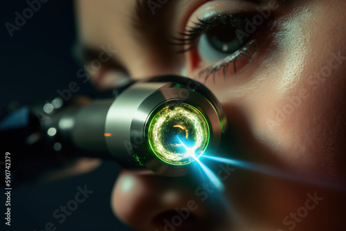Laser operation eye - Generative AI