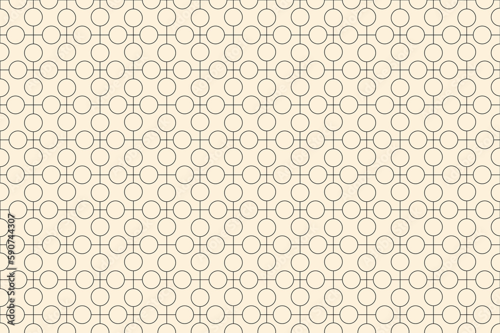 A retro style background with circles and lines.