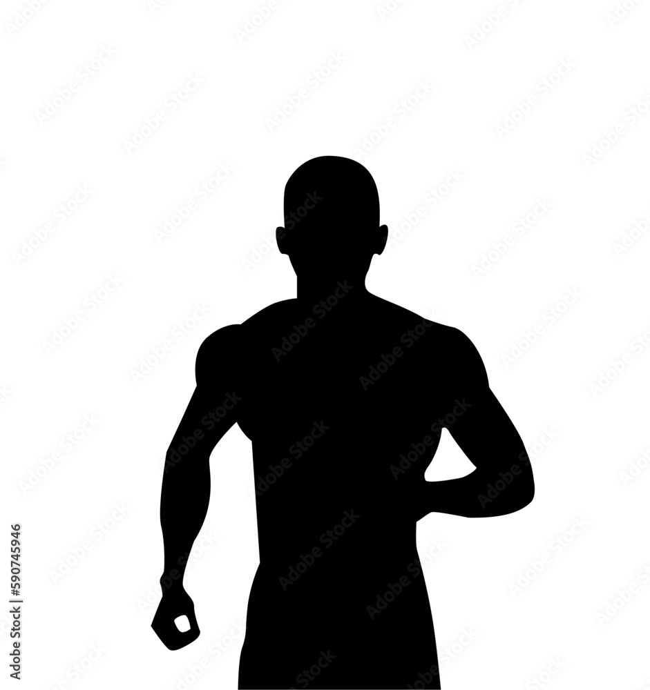 running people silhouettes set in Flat Design. vectors. running people silhouettes set in Flat Design. vectors.