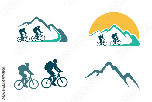 bicycle, mountain bike vector design illustration