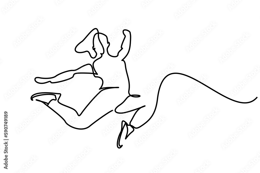 young woman girl jumping in the air rejoicing laughing young woman girl jumping in the air rejoicing laughing