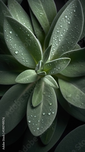 Sage, adorned with glisteni...