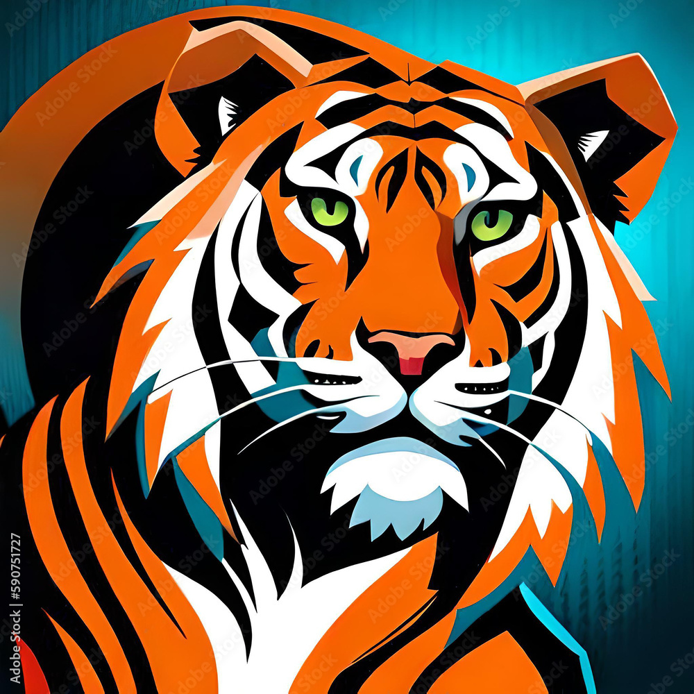 Fototapeta premium orange tiger