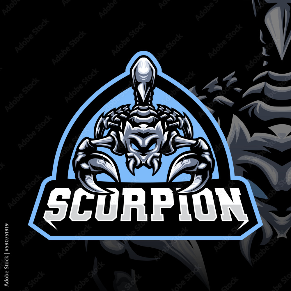 Mascot of Scorpio that is suitable for esport gaming logo template