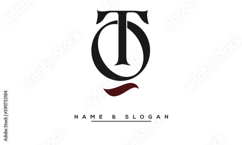 QT,  TQ,  Q,  T   Abstract  Letters  Logo  Monogram
