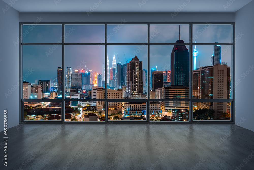 Illustration of High Rise Apartments With Stunning Ocean View Ny