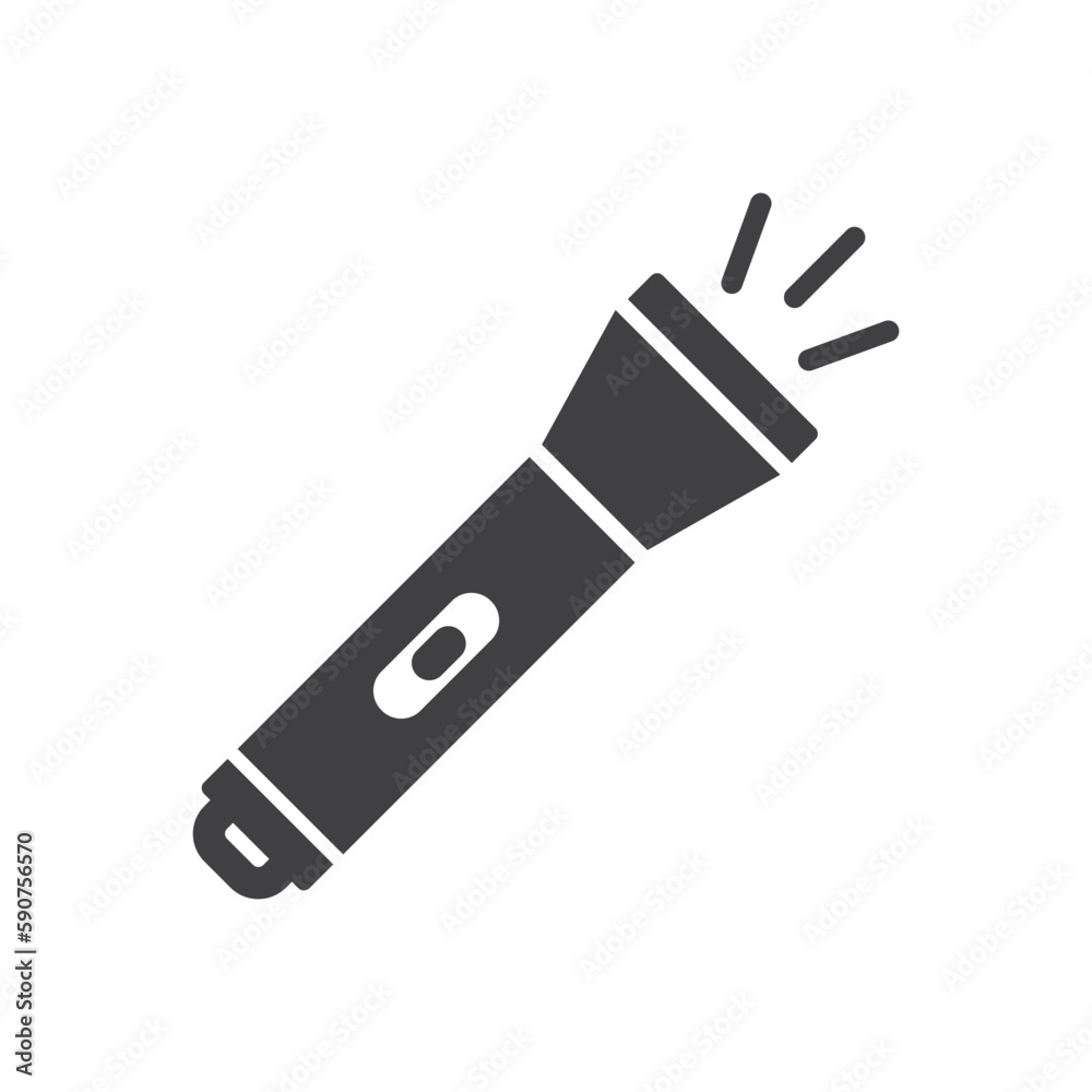 Flashlight vector icon. Flashlight flat sign design. Flashlight symbol pictogram. UX UI icon Flashlight vector icon. Flashlight flat sign design. Flashlight symbol pictogram. UX UI icon