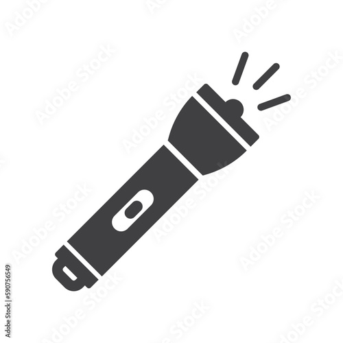 Flashlight vector icon. Flashlight flat sign design. Flashlight symbol pictogram. UX UI icon