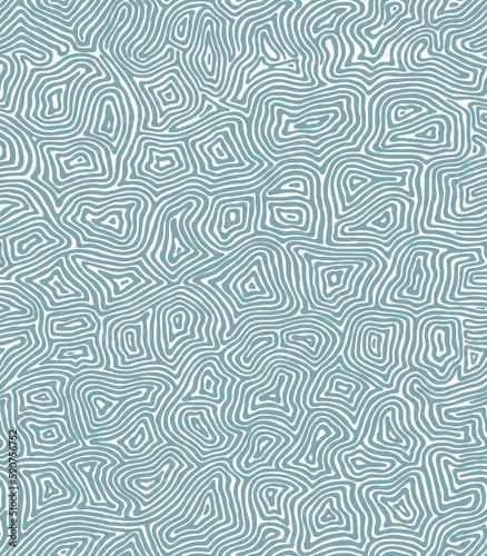 Zigzag blue hand-drawn pattern, zebra coloring.Seamless pattern.