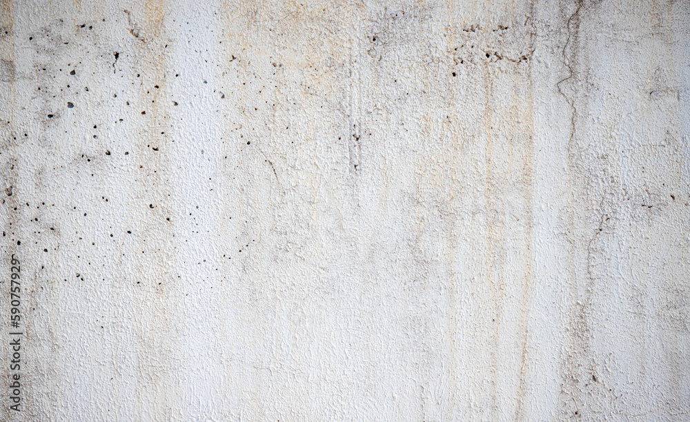 white concrete wall background painted with lime