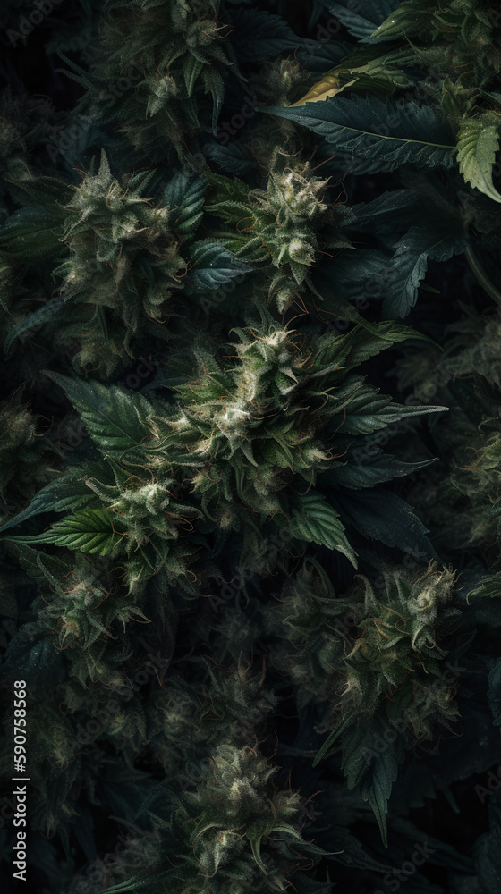 Cannabis buds on a black background. Cannabis flower bud. Cannabis buds on a black background. Cannabis flower bud.