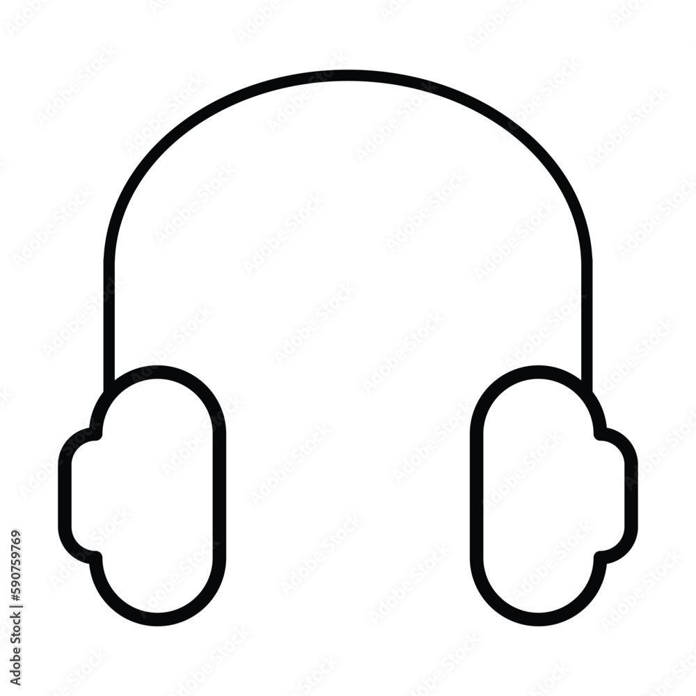 headphone icon, music vector, audio illustration headphone icon, music vector, audio illustration