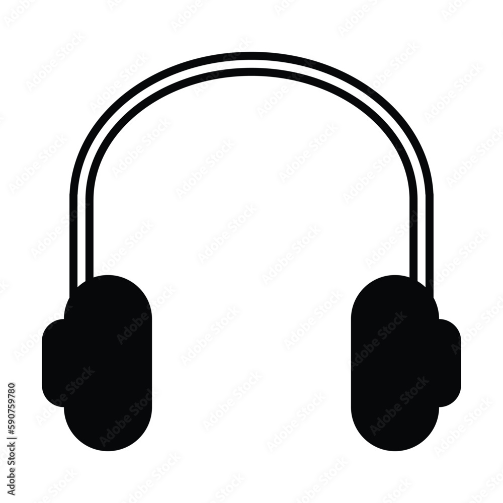 headphone icon, music vector, audio illustration headphone icon, music vector, audio illustration