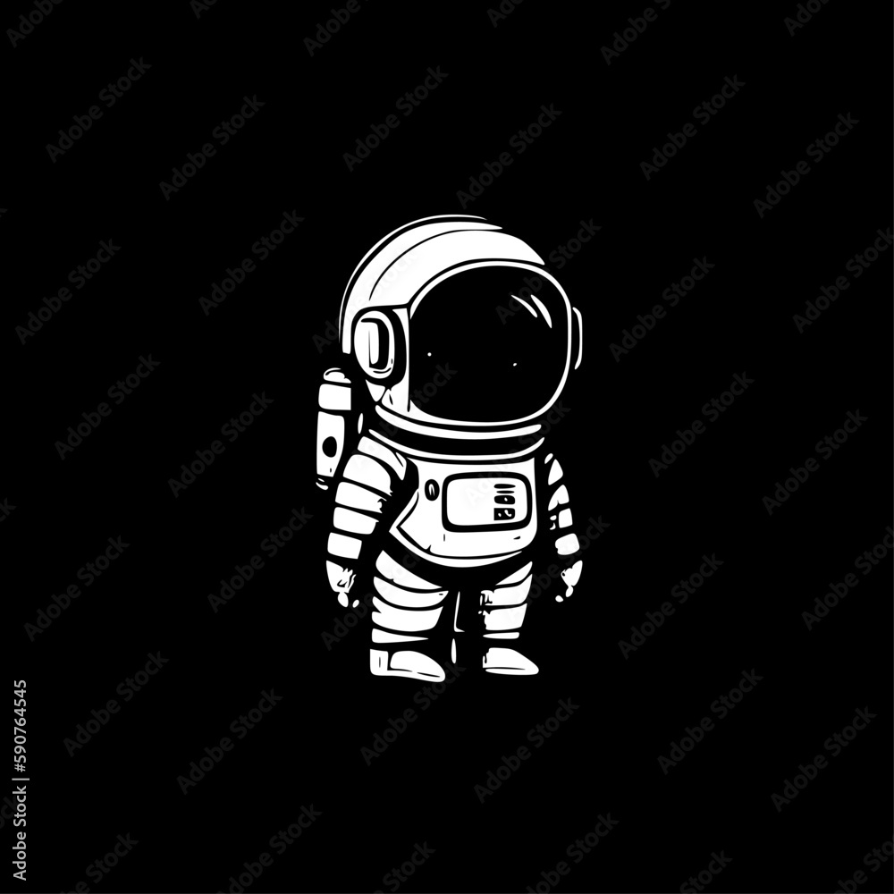 Astronaut - Minimalist and Flat Logo - Vector illustration Astronaut - Minimalist and Flat Logo - Vector illustration