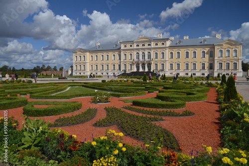 Pils Rundale royal palace in Latvia photo