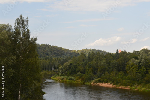 Palace of Sigulda near the Gauja River, Latvia