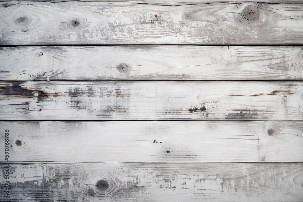 Naklejka premium Abstract White Wooden Plank Board Background