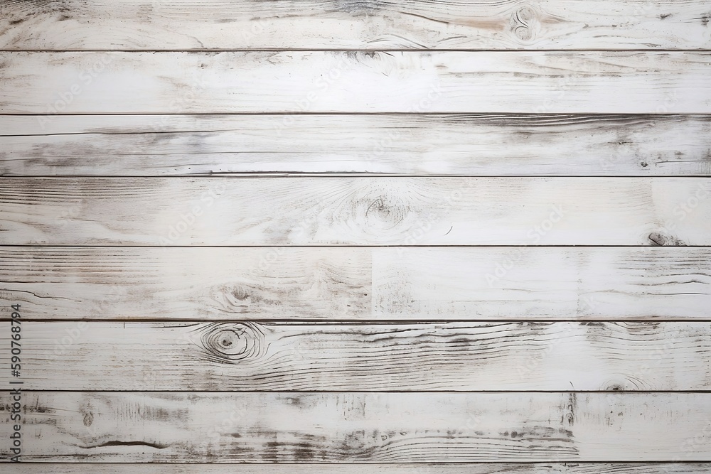 Naklejka premium Abstract White Wooden Plank Board Background