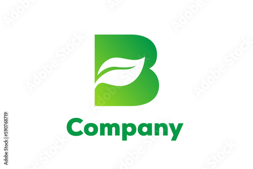 Letter B abstract logo design template
