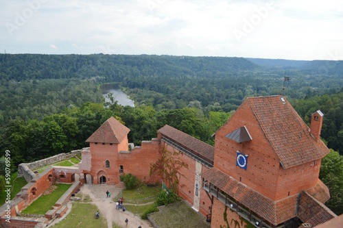 Medieval Castle of Turaida in Gauja National Park, Latvia