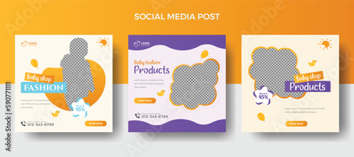 baby fashion social media post, kids fashion social media post, fashion promotion post,
discount post, fashion sale banner,Baby fashion sale and kids fashion 
sale social media ads fashion template,