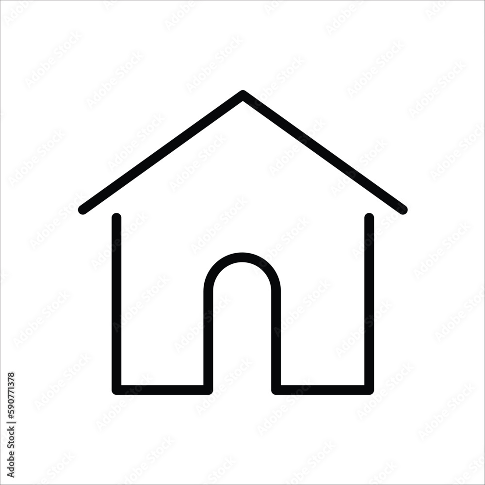 House vector icon. Home flat sign design. House symbol pictogram. Home icon. UX UI icon House vector icon. Home flat sign design. House symbol pictogram. Home icon. UX UI icon