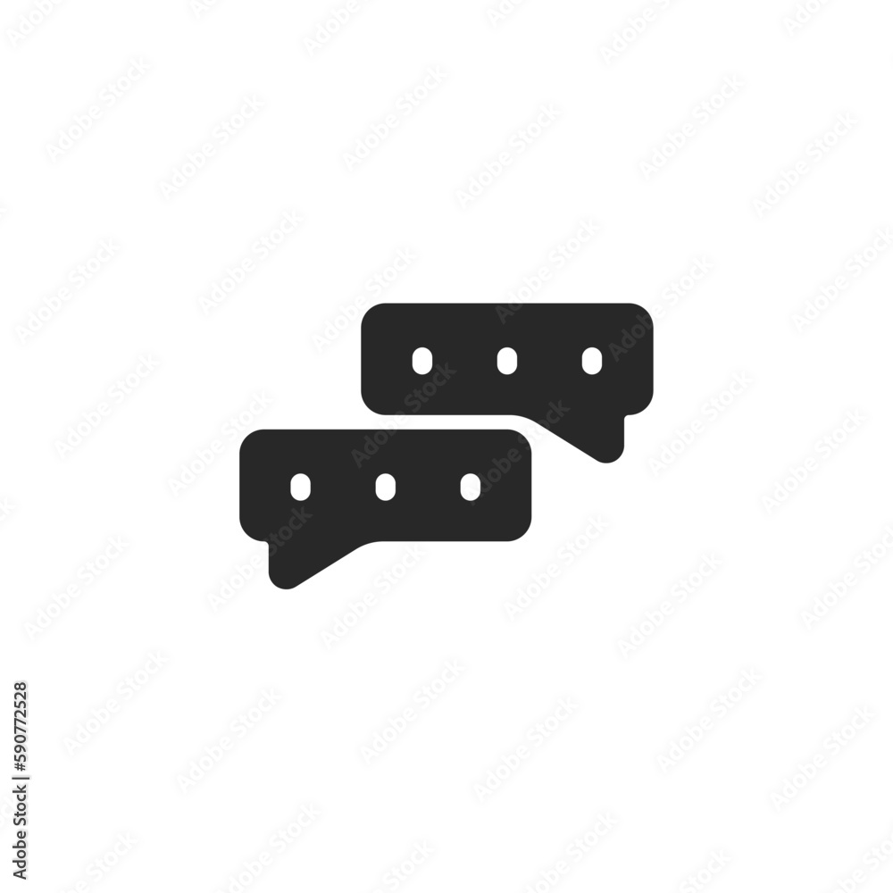 Chat icon, isolated Chat sign icon, vector illustration Chat icon, isolated Chat sign icon, vector illustration