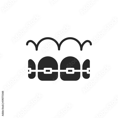 Dental icon, isolated Dental sign icon, vector illustration