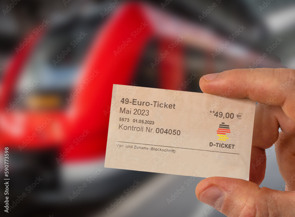 Deutschlandticket 49 Euro Ticket ÖPNV im Abo Stock Photo Adobe Stock