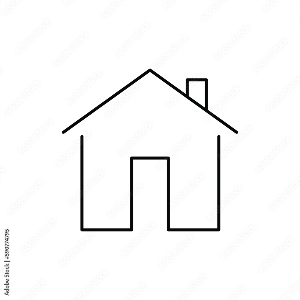 House vector icon. Home flat sign design. House symbol pictogram. Home icon. UX UI icon House vector icon. Home flat sign design. House symbol pictogram. Home icon. UX UI icon