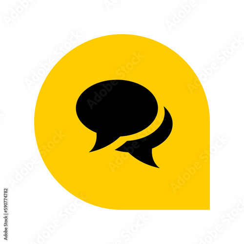 chat message icon, Chat speech bubble, Social media message, Mail icon and email icon