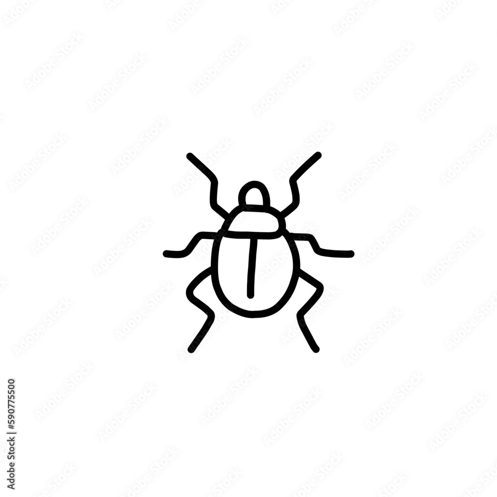 simple insect line icons simple insect line icons