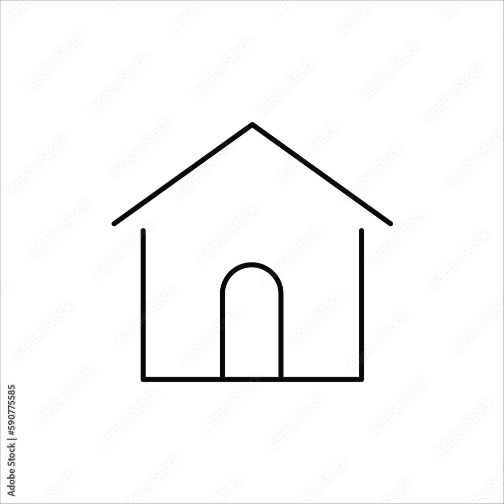 House vector icon. Home flat sign design. House symbol pictogram. Home icon. UX UI icon House vector icon. Home flat sign design. House symbol pictogram. Home icon. UX UI icon